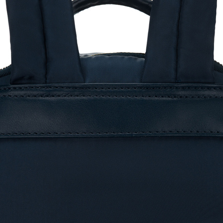 Zweifach unterteiltes, marineblaues Damen-Rucksack aus Polyester - Peterson