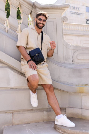 Leder Herrentasche im Vintage-Stil – Peterson