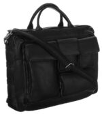 Elegante Laptoptasche aus Echtleder mit mehreren Fächern