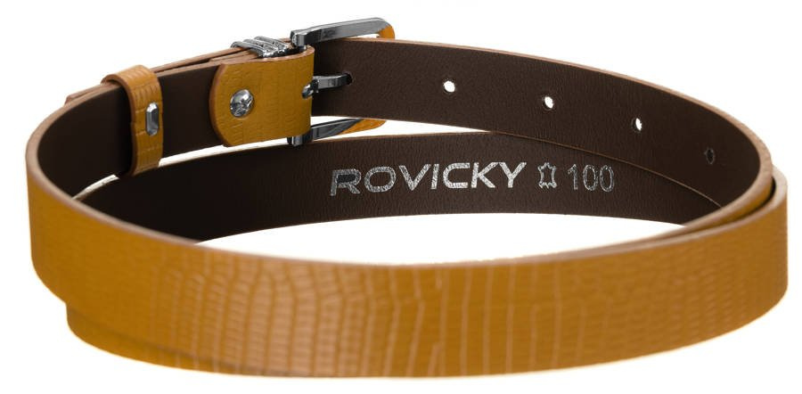 Damen Gürtel aus Leder mit Schlangenprägung – Rovicky
