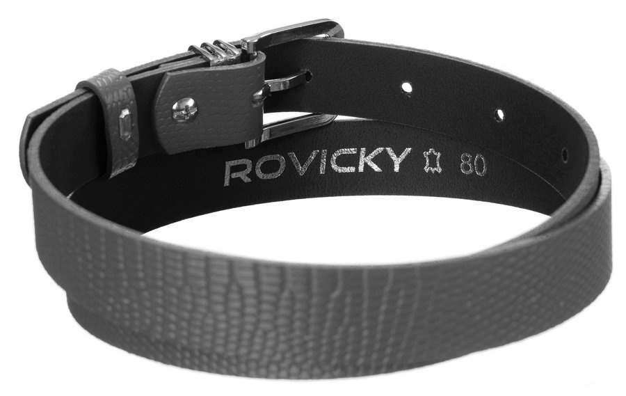 Damen Gürtel aus Leder mit Schlangenprägung – Rovicky – Bild 3