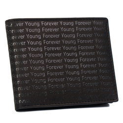 Herren Geldbörse aus Echtleder mit Monogrammprägung – Forever Young