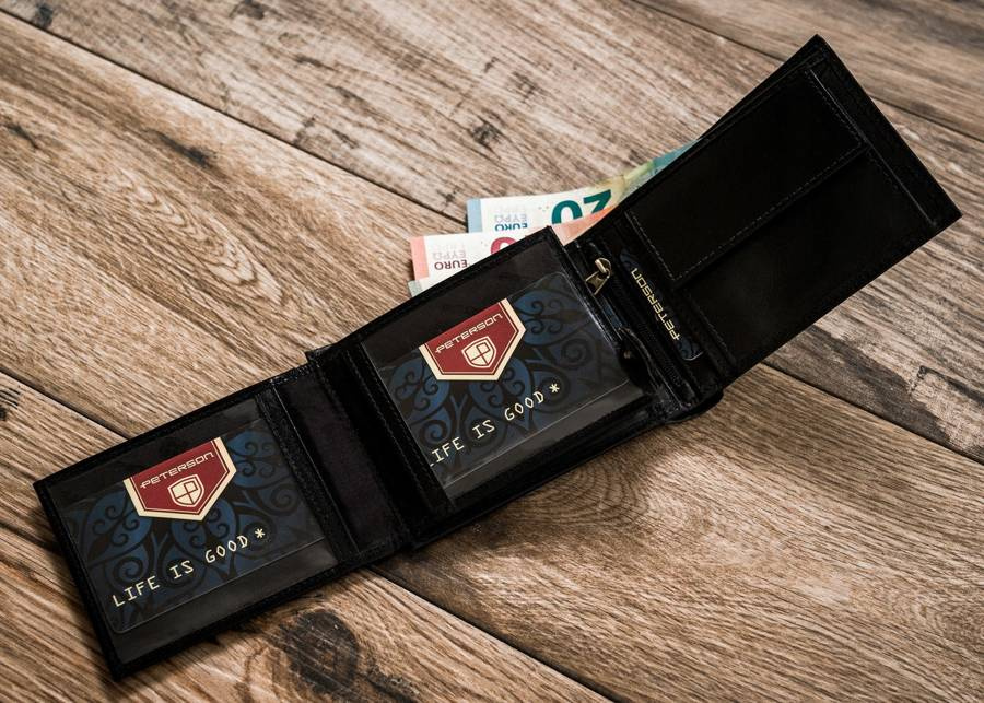 Marken Herren Geldbörse aus echtem Leder – Peterson – Bild 9