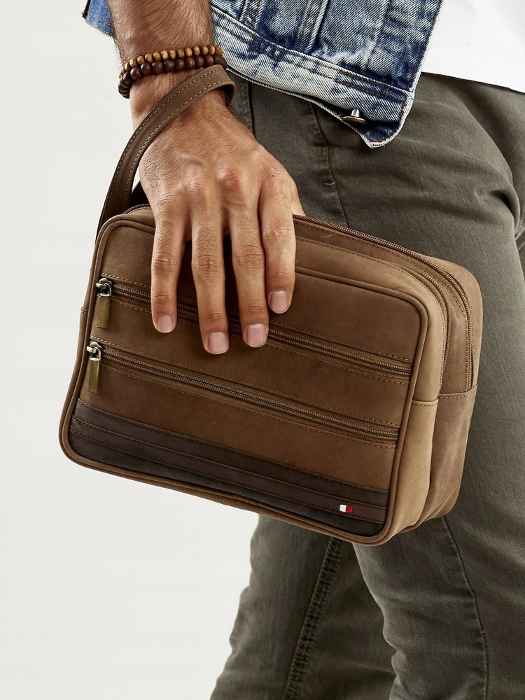 Leder Herren Handgelenktasche – Always Wild – Bild 11