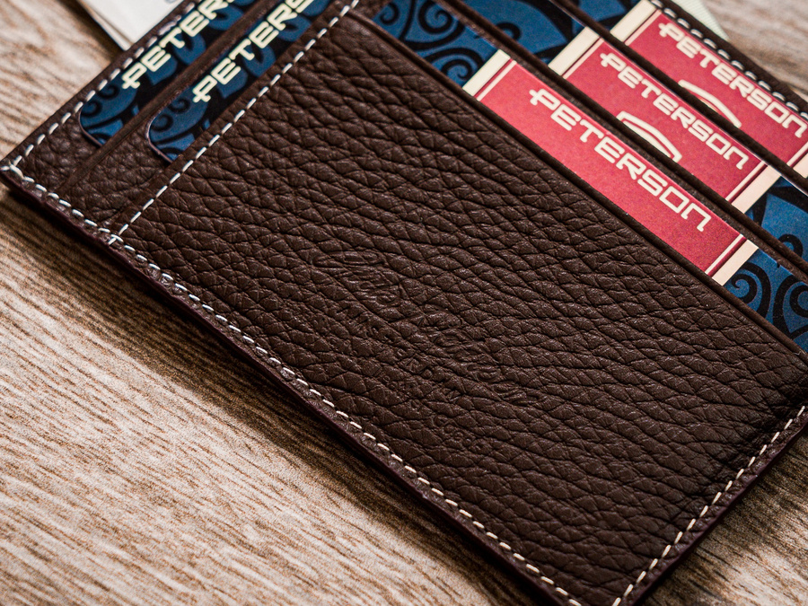 Dokumenten- und Geldschein-Etui aus Leder – Peterson – Bild 5