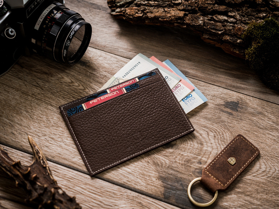 Dokumenten- und Geldschein-Etui aus Leder – Peterson – Bild 8