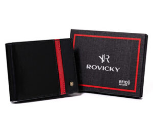 Herren Geldbörse mit rotem Band – Rovicky