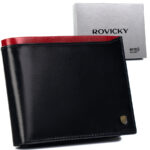 Herren Geldbörse N992-RVT Schwarz+Rot – Rovicky