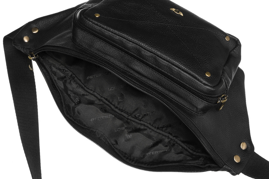 Leder Gürteltasche mit Fächern – Peterson – Bild 9