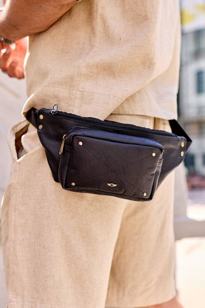 Leder Gürteltasche mit Fächern – Peterson – Bild 2