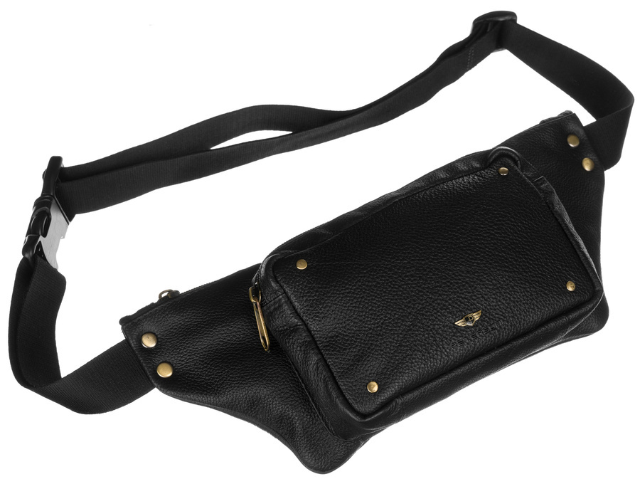 Leder Bauchtasche mit praktischem Fach – Peterson – Bild 4