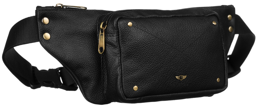 Leder Bauchtasche mit praktischem Fach – Peterson
