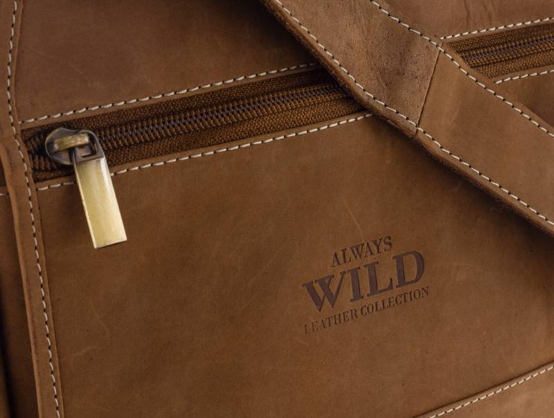 Herren Umhängetasche aus Leder – Always Wild – Bild 6