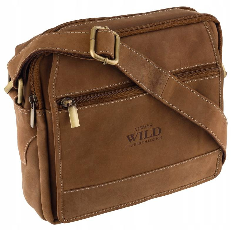 Herren Umhängetasche aus Leder – Always Wild
