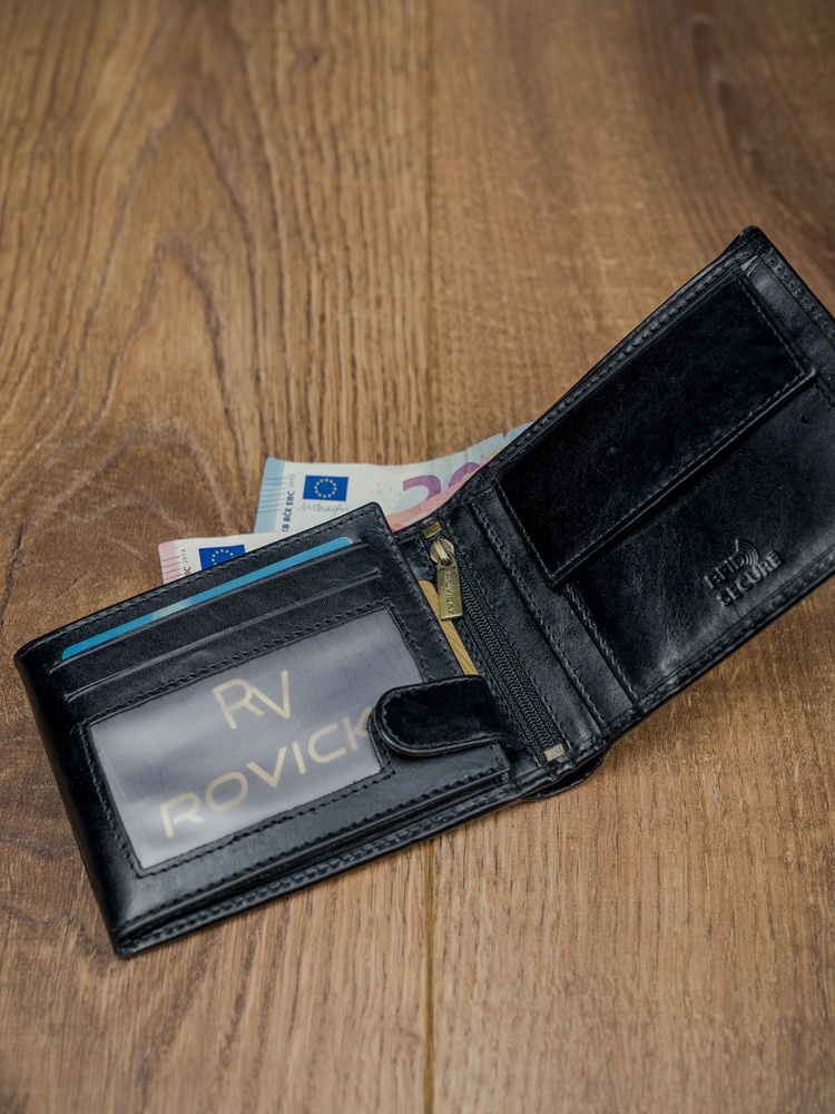 Herren Geldbörse aus Leder mit RFID – Rovicky – Bild 5