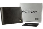 Klassische Herren Geldbörse aus Echtleder – Rovicky