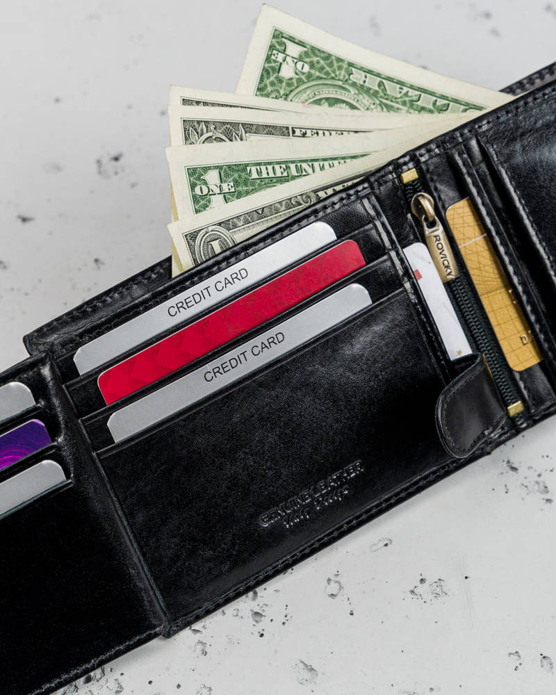 Elegante Herren Geldbörse mit Anti-Skimming-Membran – Rovicky – Bild 11