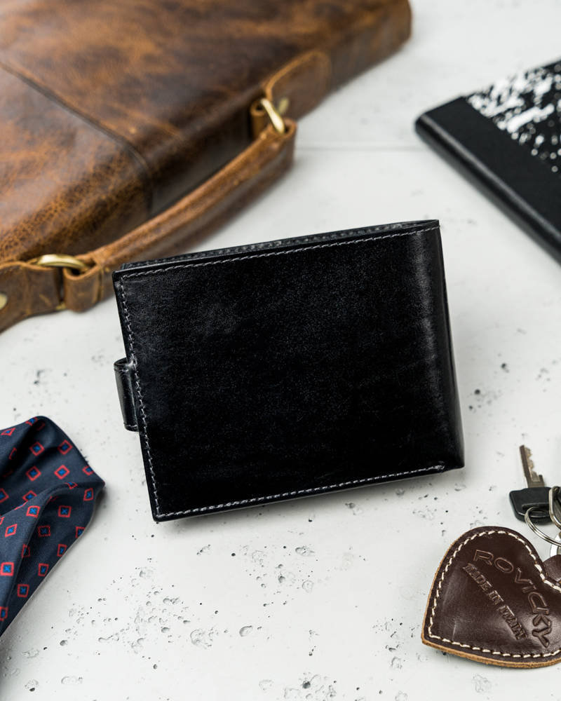 Elegante Herren Geldbörse mit Anti-Skimming-Membran – Rovicky – Bild 3