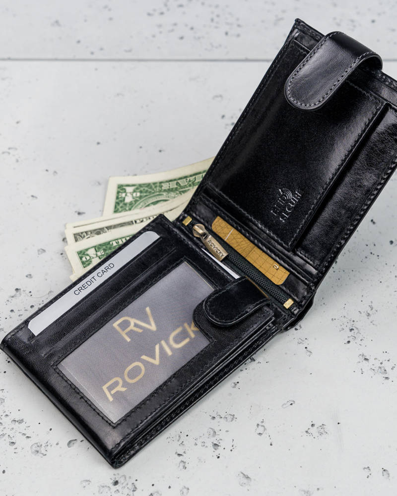 Elegante Herren Geldbörse mit Anti-Skimming-Membran – Rovicky – Bild 8