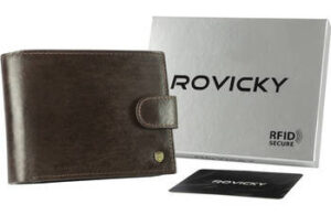 Elegante Herren Geldbörse mit Anti-Skimming-Membran – Rovicky