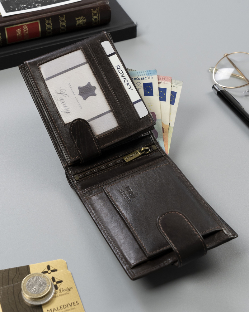 Elegante Herren Geldbörse mit Anti-Skimming-Membran – Rovicky – Bild 10