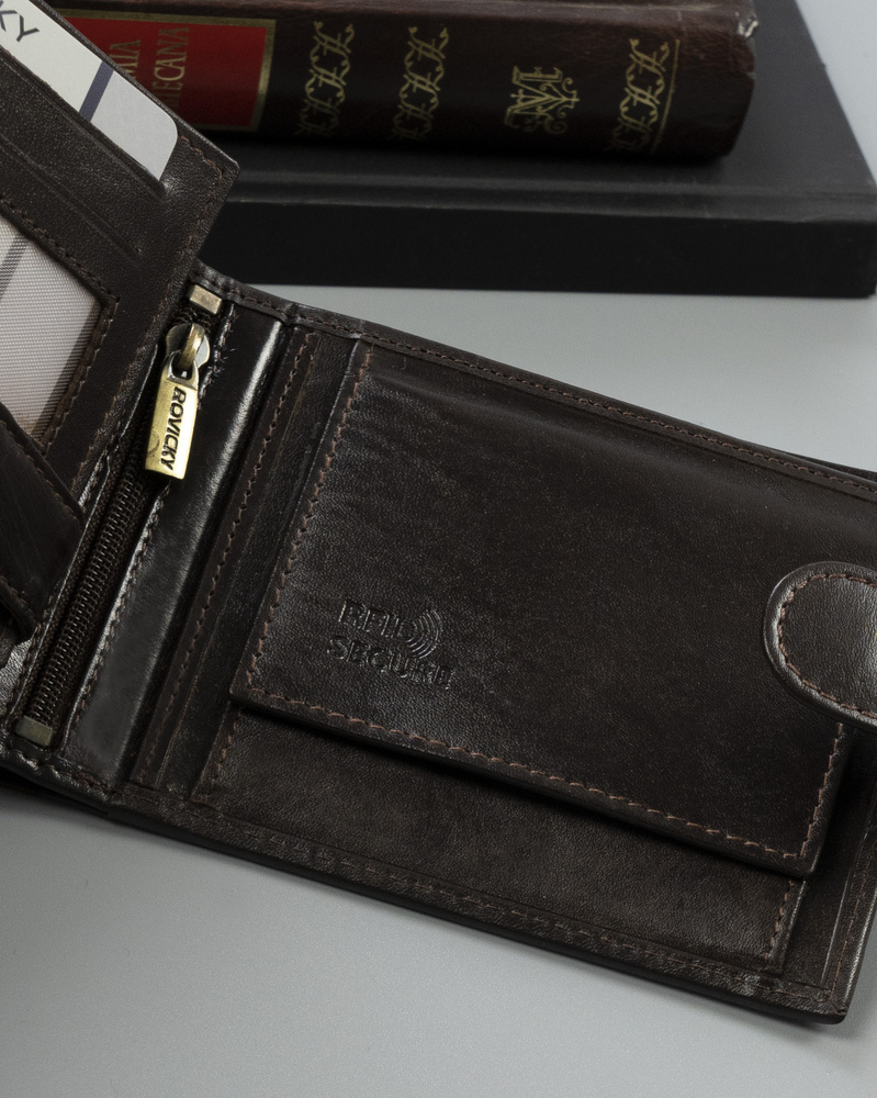 Elegante Herren Geldbörse mit Anti-Skimming-Membran – Rovicky – Bild 11