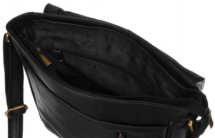 Herren Umhängetasche aus Leder mit verstellbarem Gurt – Peterson – Bild 5