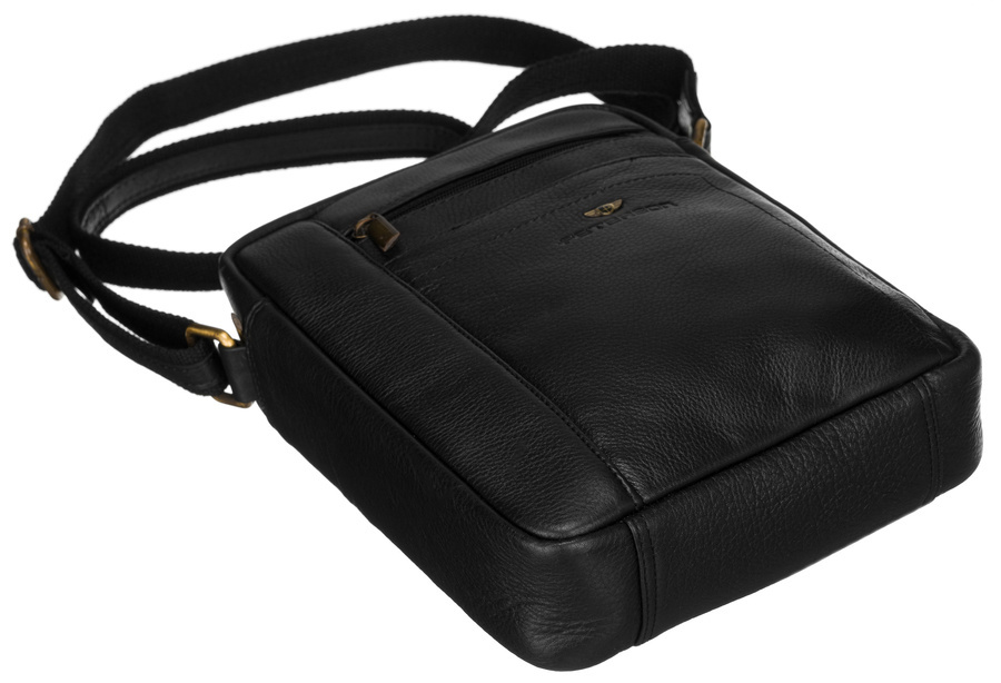 Herren Ledertasche mit Reißverschlussfach – Peterson – Bild 12