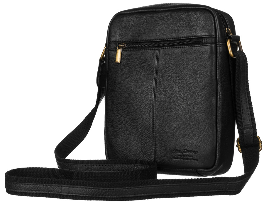 Herren Ledertasche mit Reißverschlussfach – Peterson – Bild 7