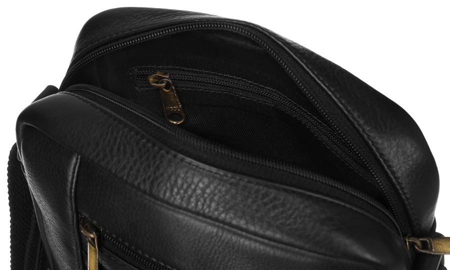 Herren Ledertasche mit Reißverschlussfach – Peterson – Bild 10