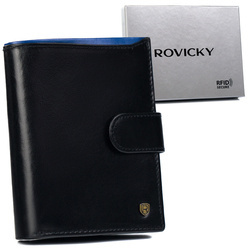 Herren Geldbörse aus Leder für Karten mit RFID Protect – Rovicky