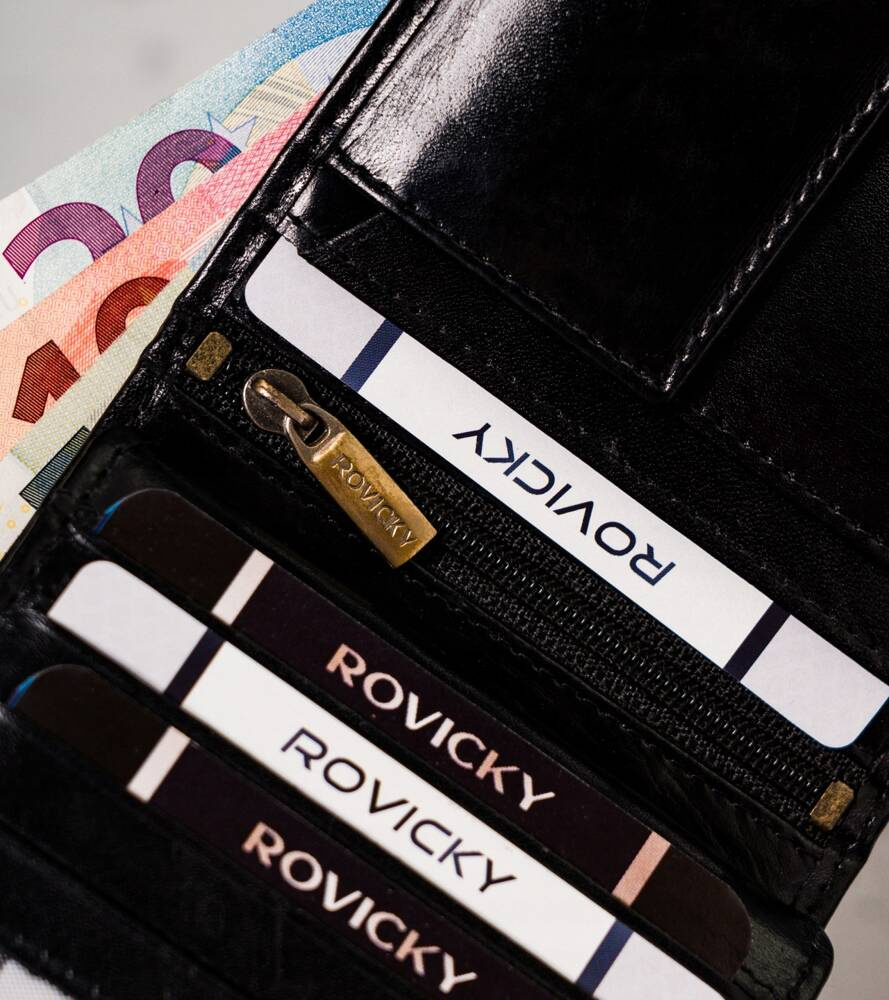 Große Herren Geldbörse aus Echtleder – Rovicky – Bild 7