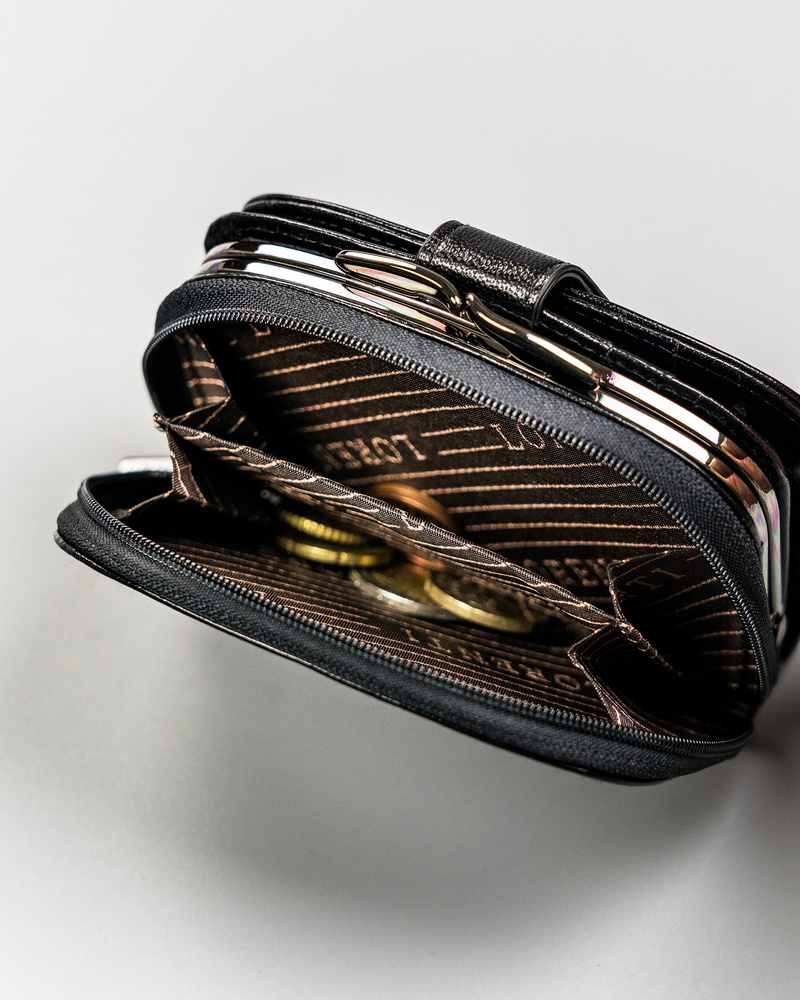 Kompakte Damen Geldbörse für die Handtasche – Lorenti – Bild 13