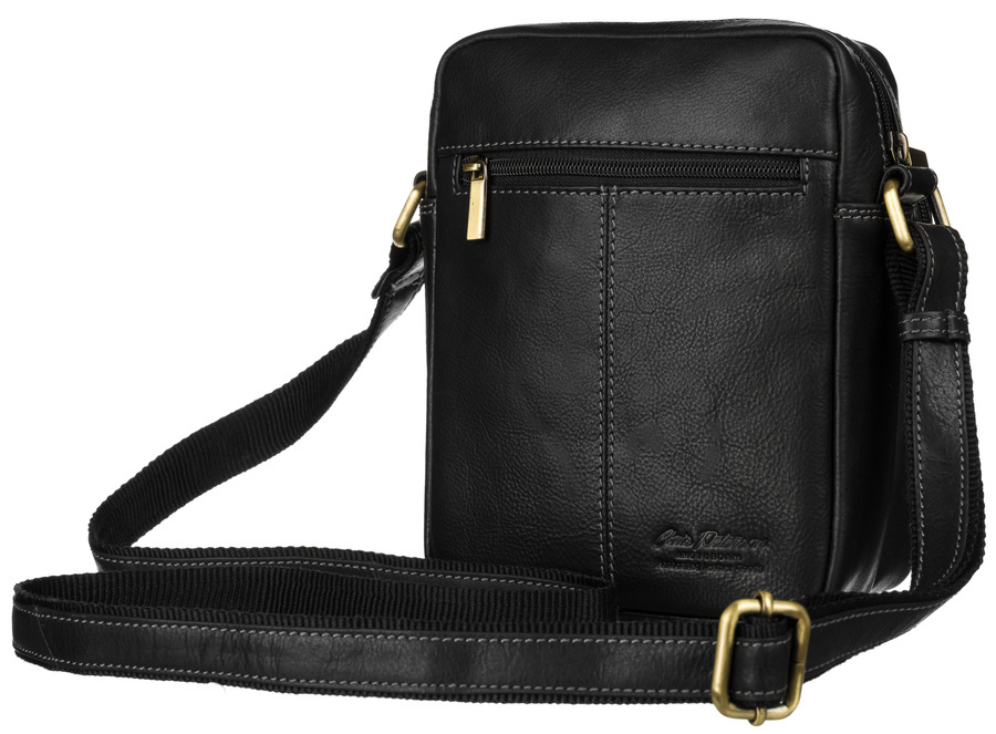 Geräumige Leder Herrentasche mit Fächern – Peterson – Bild 2