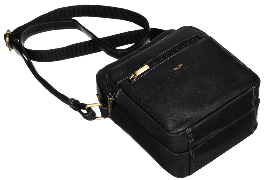 Geräumige Leder Herrentasche mit Fächern – Peterson – Bild 9