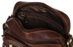 Geräumige Leder Herrentasche mit Fächern – Peterson