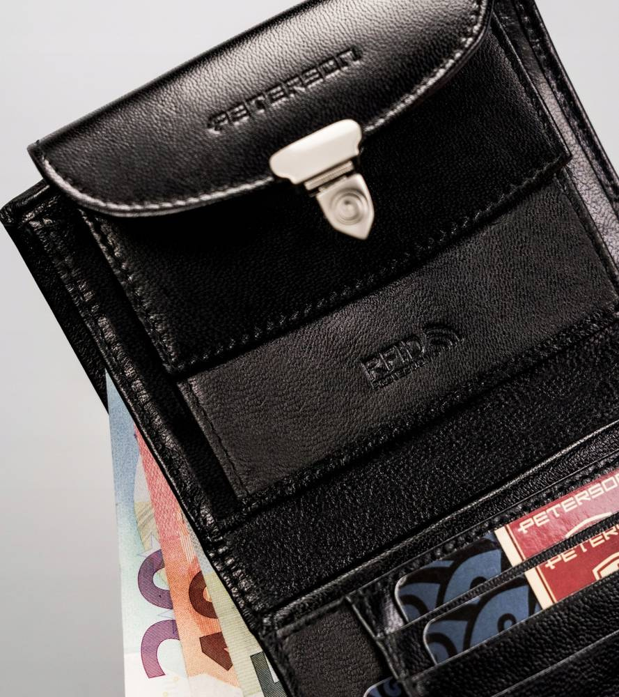 Damen Geldbörse aus Leder mit RFID-Schutz – Peterson – Bild 5