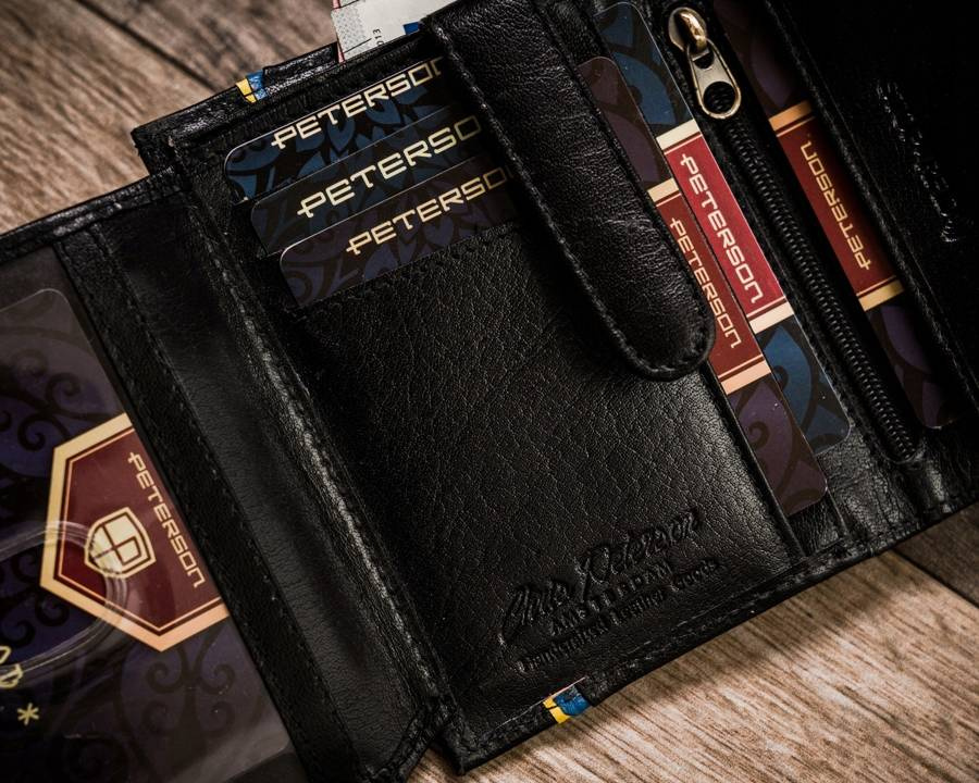 Herren Geldbörse aus Leder hochformat mit RFID-Schutz – Peterson – Bild 7