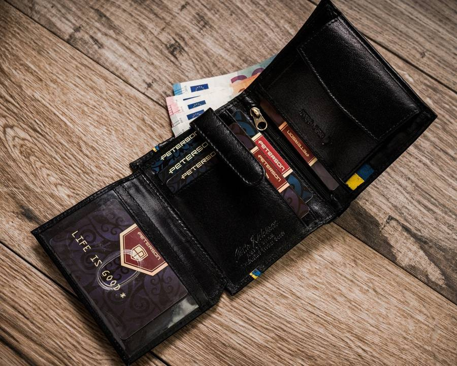 Herren Geldbörse aus Leder hochformat mit RFID-Schutz – Peterson – Bild 10