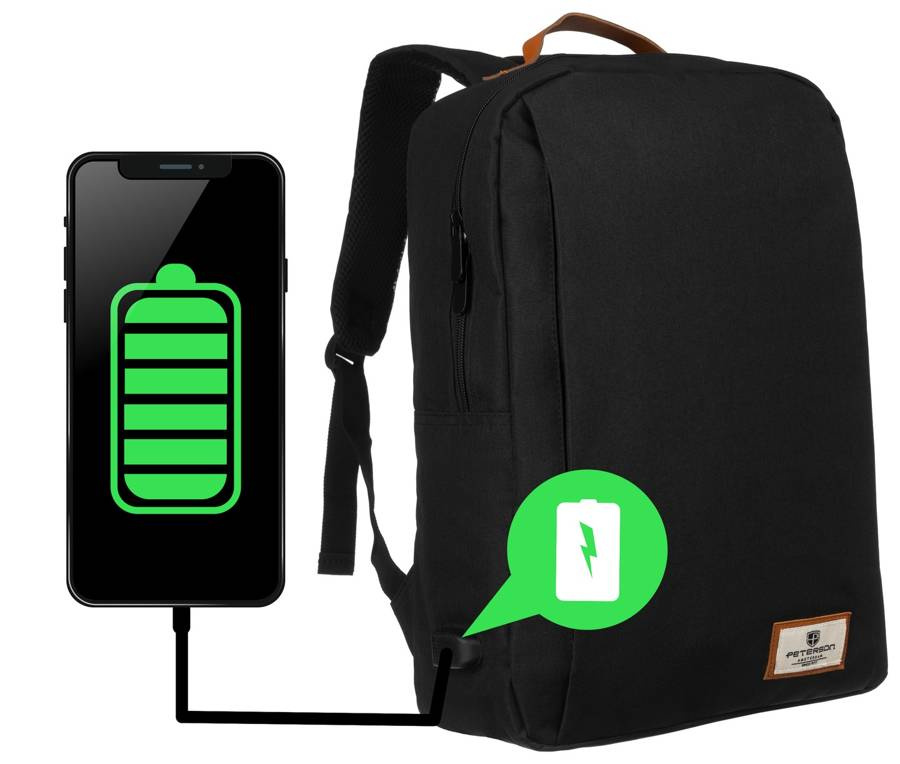 Sportlicher Rucksack mit Ladeanschluss – Peterson – Bild 8