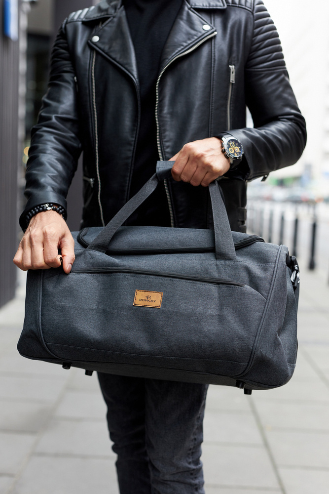 Geräumige Sport- und Reisetasche aus Polyester – Rovicky – Bild 7