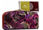 Große Damen Geldbörse aus Echtleder mit Blumenmuster – Peterson