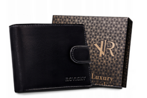 Elegante Herren Geldbörse mit RFID Protect Antiskimming-System – Rovicky