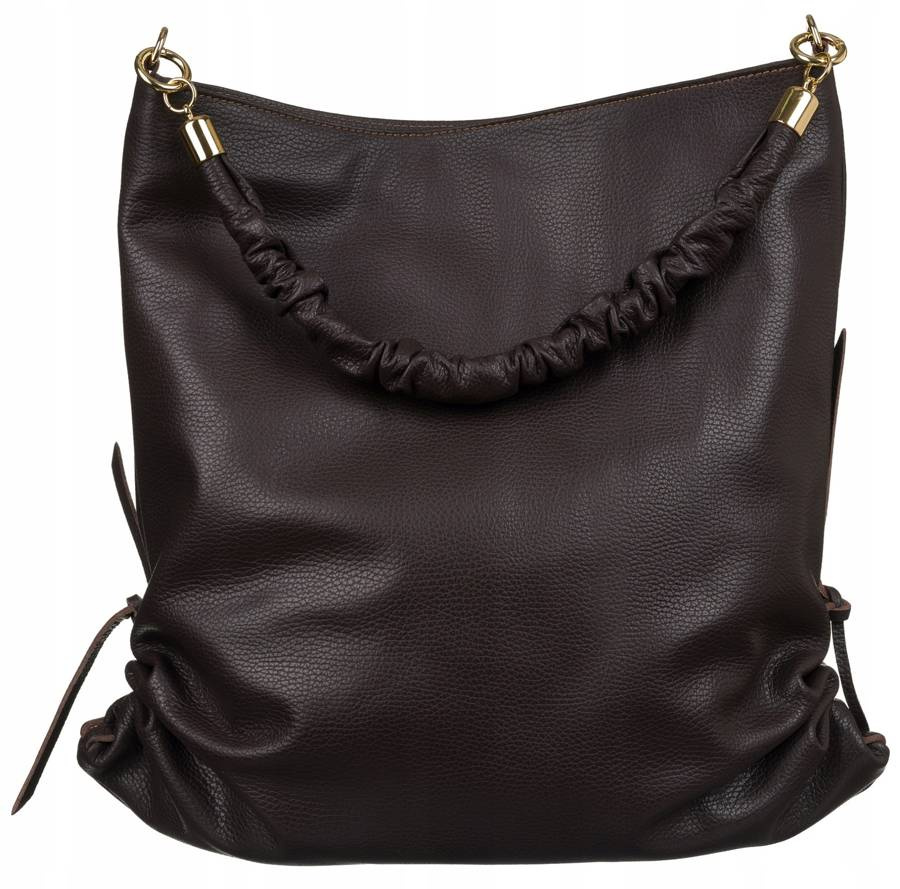 Damen Shopper Tasche aus Echtleder im Beutelstil – Peterson – Bild 5