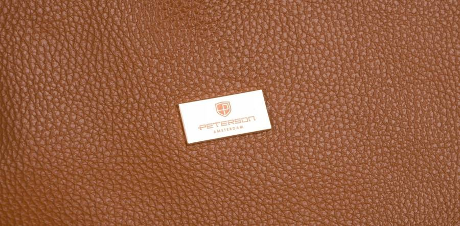 Damen Shopper Tasche aus Echtleder im Beutelstil – Peterson – Bild 2