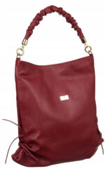 Damen Shopper Tasche aus Echtleder im Beutelstil – Peterson