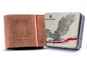 Herren Geldbörse aus Leder mit patriotischem Design – Peterson – Bild 11