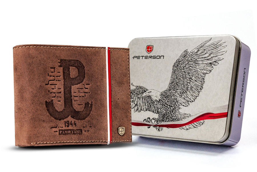Herren Geldbörse aus Leder mit patriotischem Design – Peterson – Bild 9
