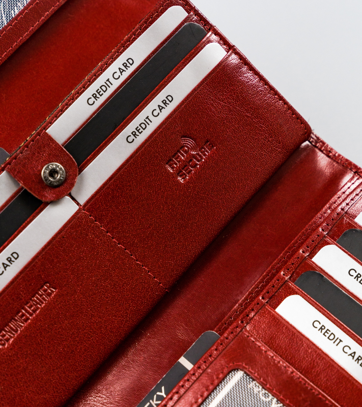 Damen Geldbörse für Karten mit RFID Protect – Rovicky – Bild 7