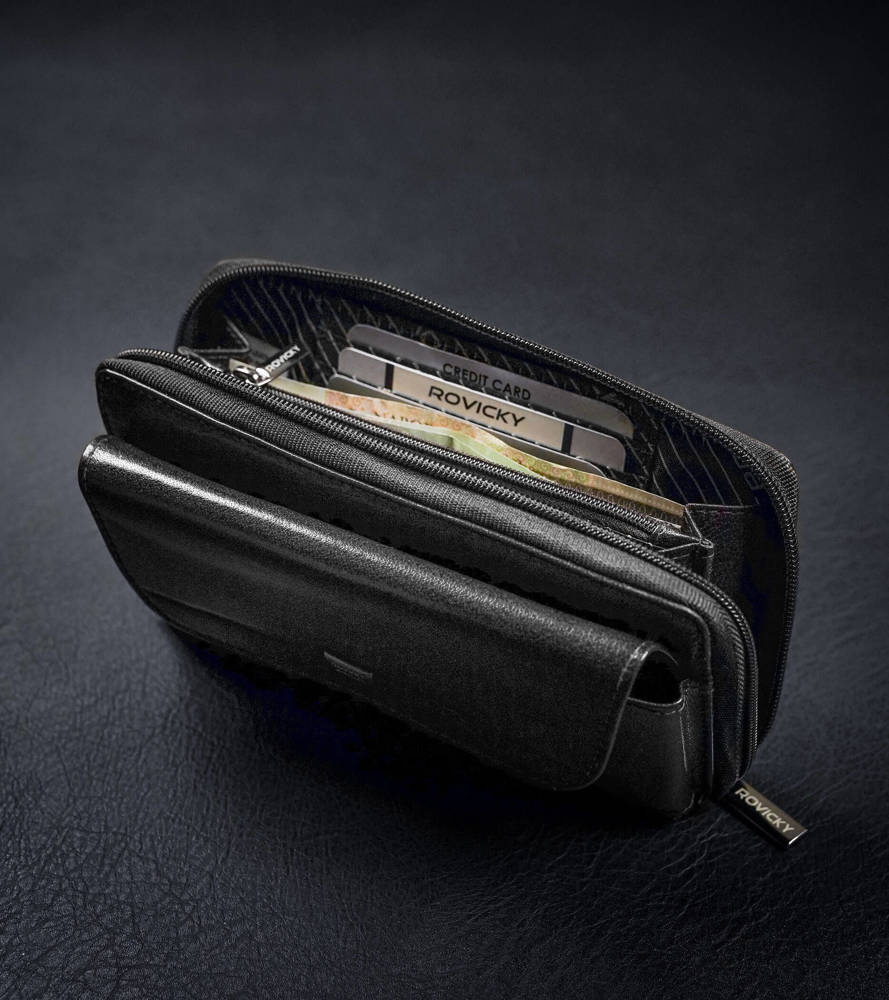 Leder Gürteltasche mit Kartenfächern – Rovicky – Bild 9